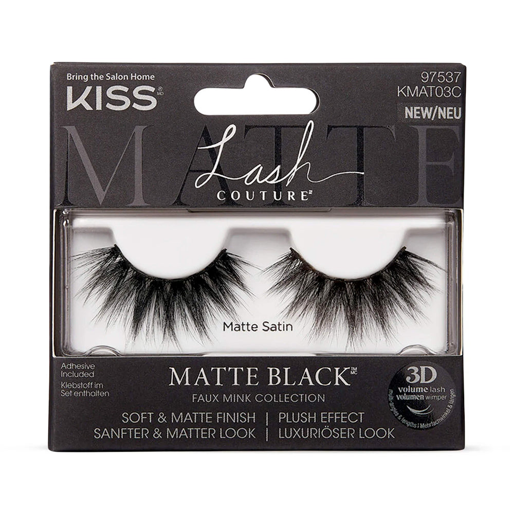 Gene False KissUSA Lash Couture Matte Black Matte Satin