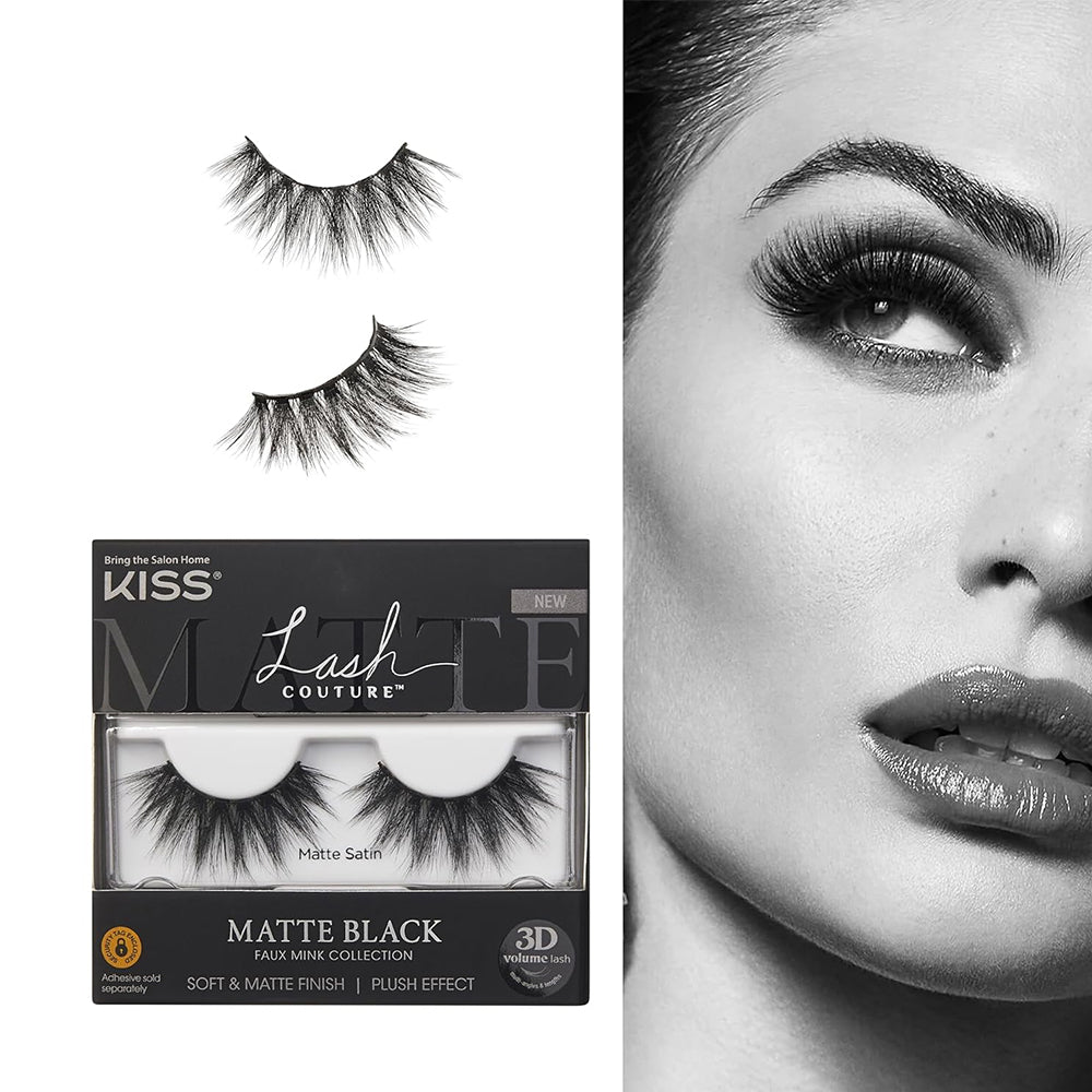 Gene False KissUSA Lash Couture Matte Black Matte Satin
