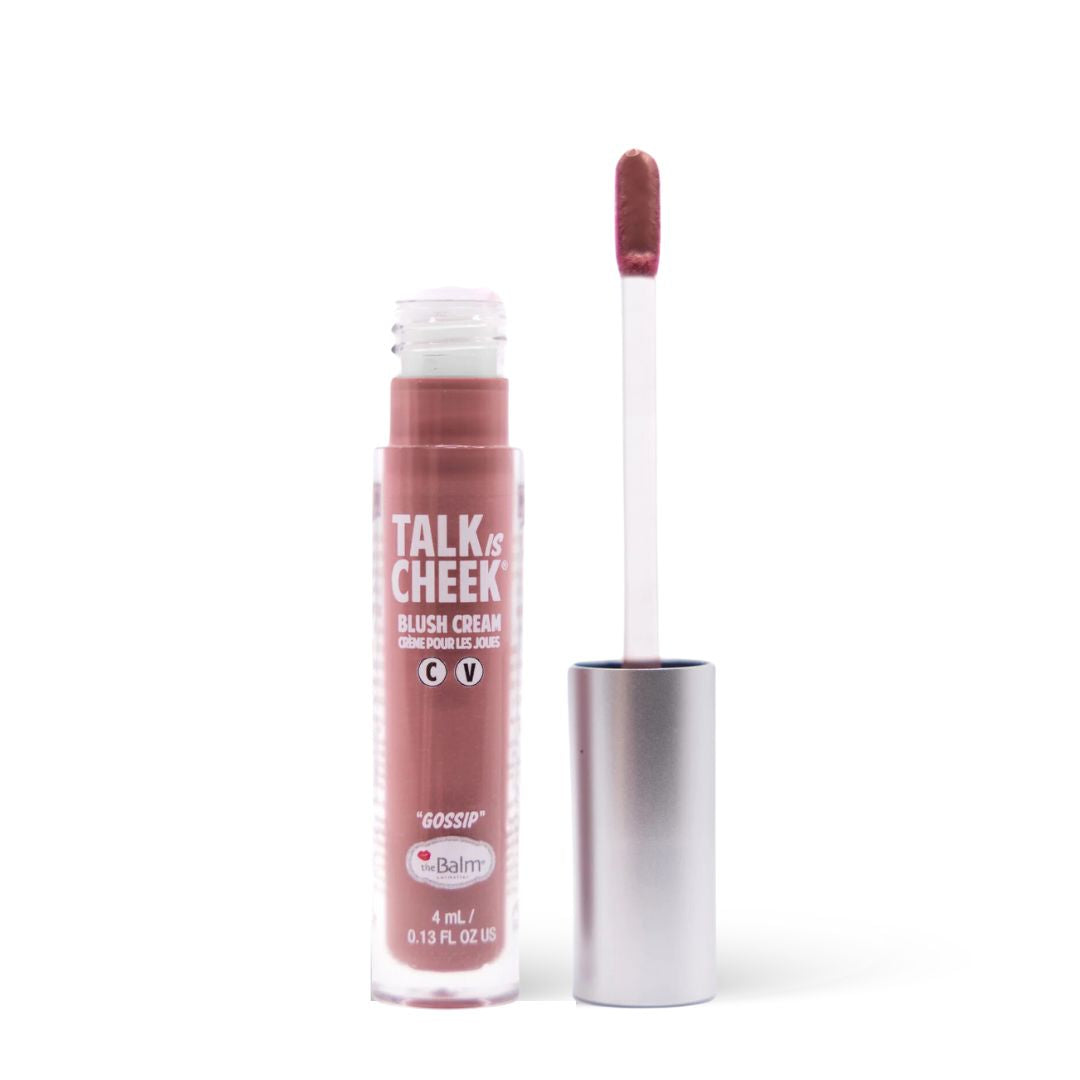 Fard lichid multifunctional theBalm Talk is Cheek Lip & Blush Cream Gossip
