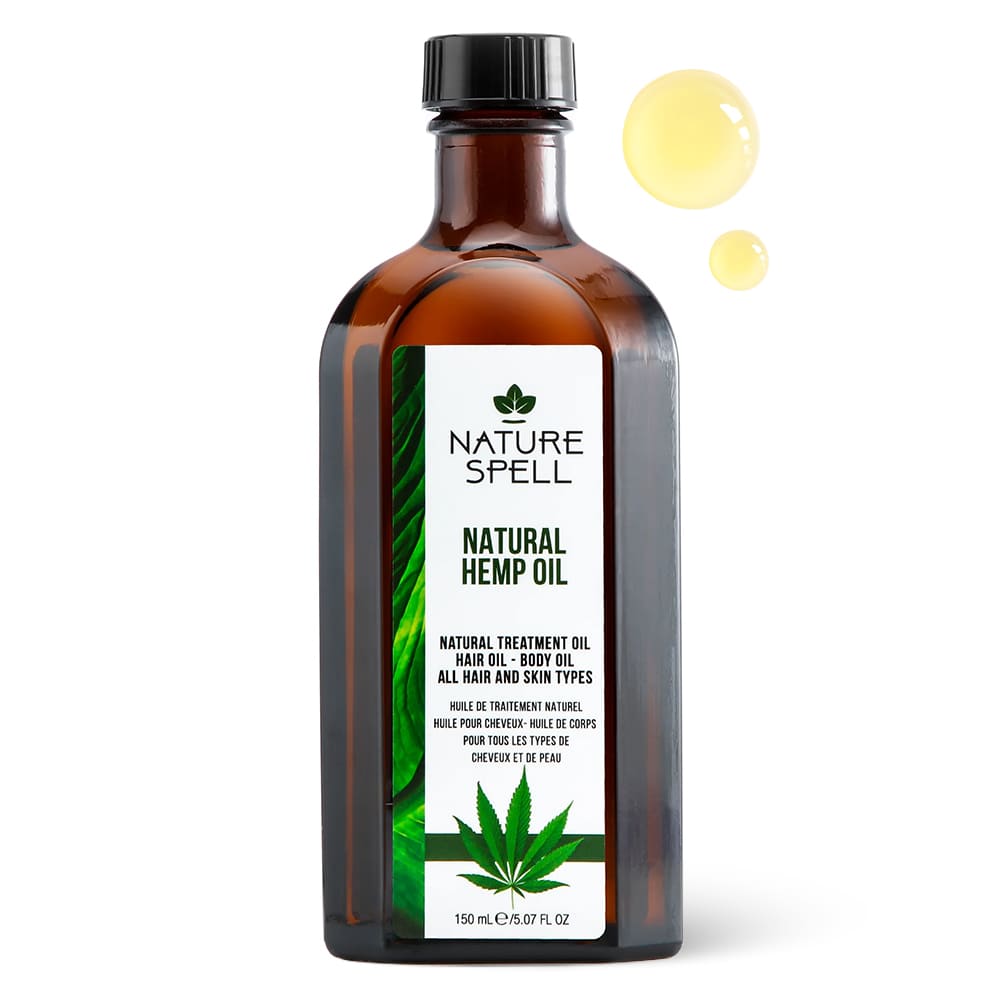 Ulei de Canabis pentru hidratarea părului Nature Spell Hemp Oil for Hair and Skin