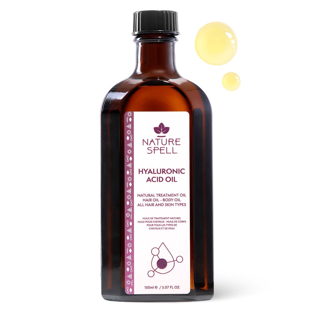 Ulei cu Acid Hialuronic pentru hidratarea părului Nature Spell Hyaluronic Acid Oil for Hair and Skin