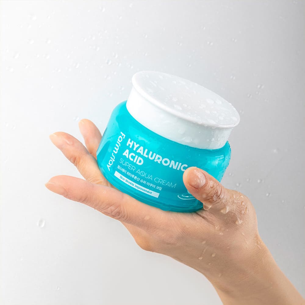 Crema Hidratanta Farmstay Hyaluronic Acid Super Aqua Cream