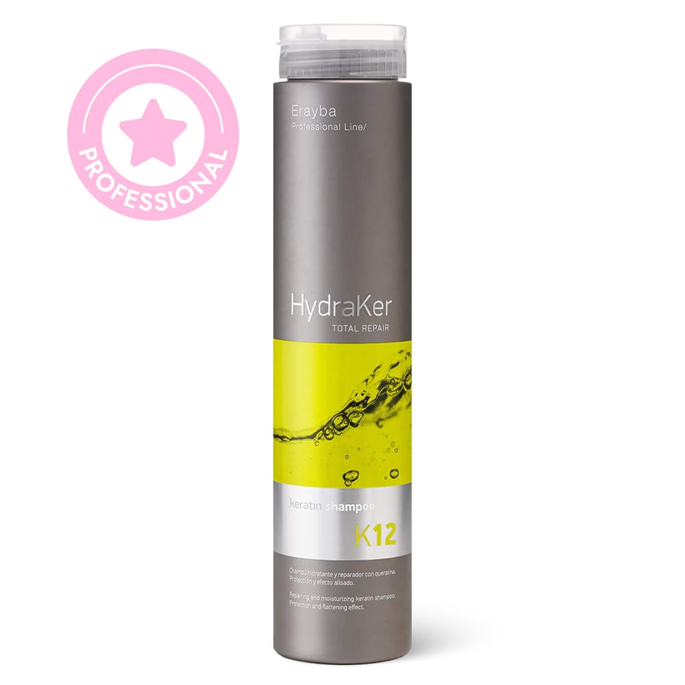 Șampon pentru păr uscat și deteriorat cu keratină Erayba K12 Hydraker Keratin Shampoo 250 ml