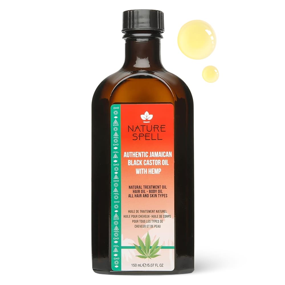 Ulei de Ricin Negru & Canabis pentru creșterea părului Nature Spell Authentic Jamaican Black Castor Oil with Hemp