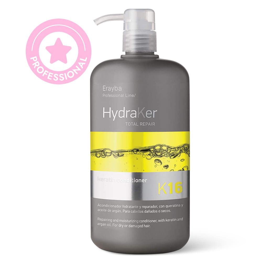 Balsam pentru păr uscat și deteriorat cu keratină Erayba K16 Hydraker Keratin Conditioner 1000 ml