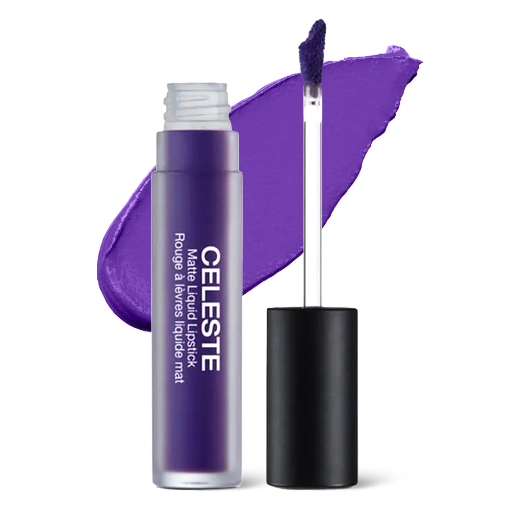 Ruj Lichid Mat Kiss Celeste Matte Liquid Lipstick Royal Purple
