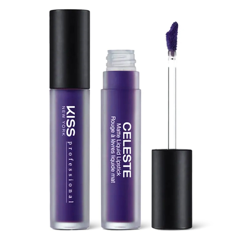 Ruj Lichid Mat Kiss Celeste Matte Liquid Lipstick Royal Purple
