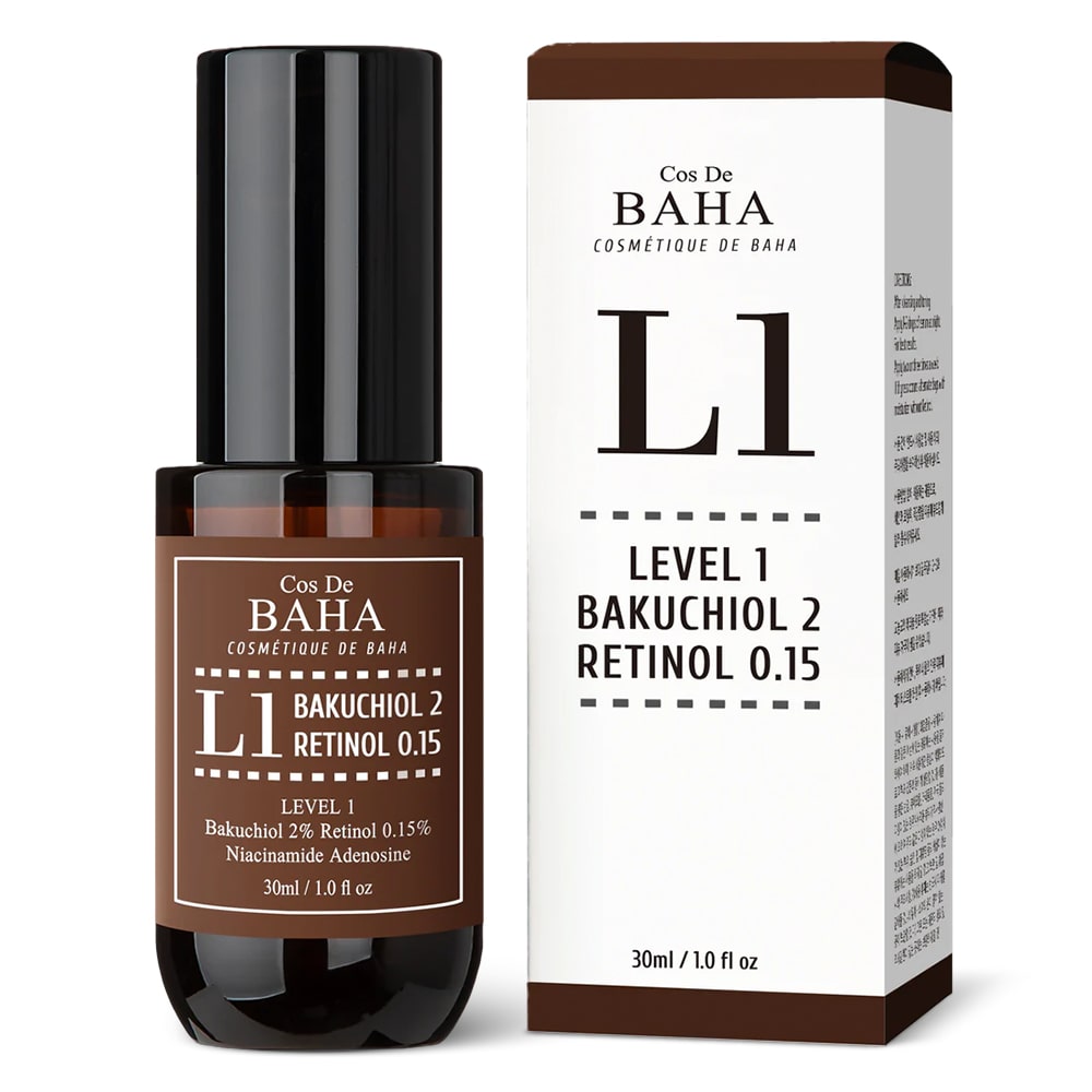 Ser cu retinol Level 1 - Cos DE BAHA L1 Bakuchiol 2% + Retinol 0.15% Serum 30ml