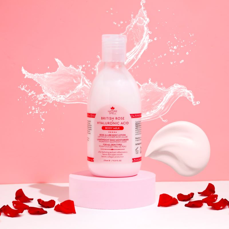 Lapte de Corp Nature Spell Rose & Hyaluronic Acid Body Milk
