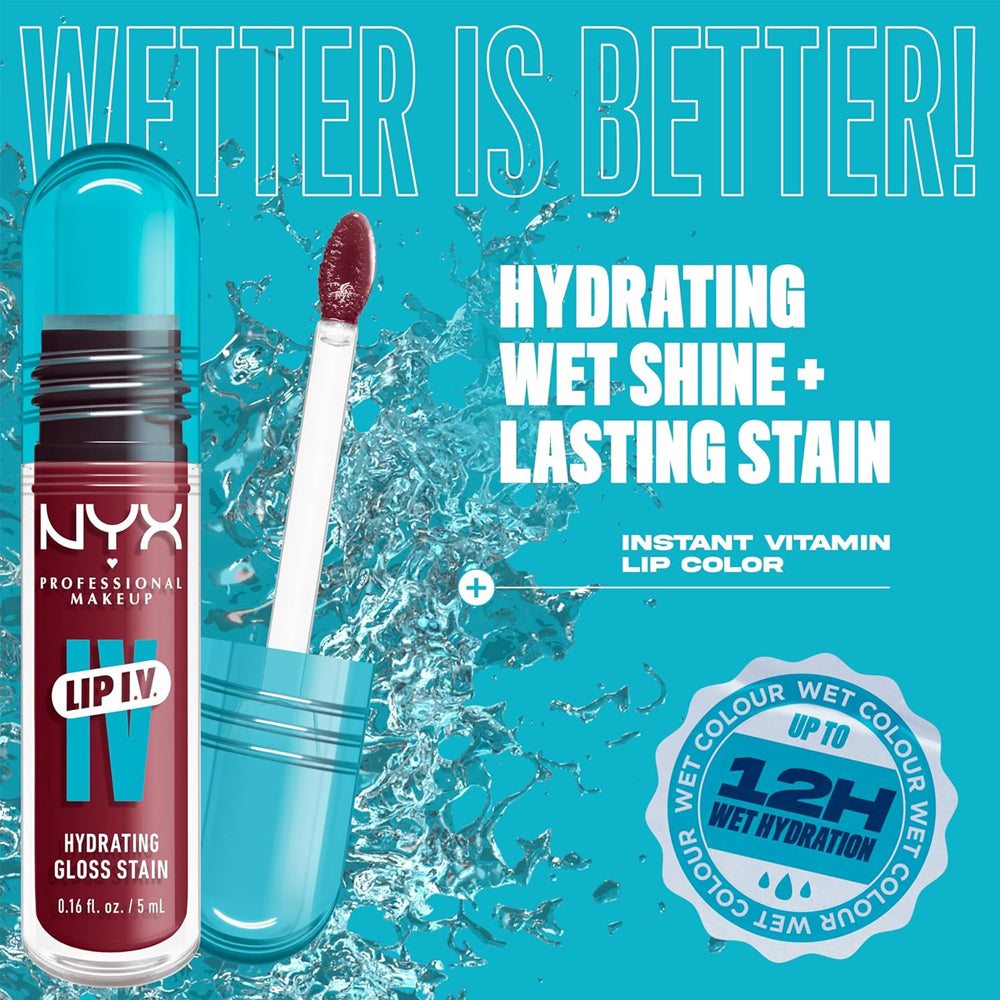 Lip gloss hidratant NYX Professional Makeup Lip IV Hydrating Gloss Stain