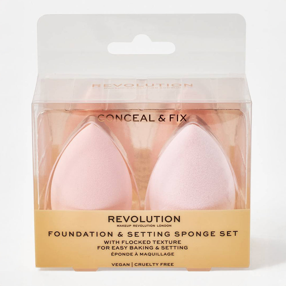 Set 2 Buretei Machiaj Makeup Revolution Conceal & Fix Setting Sponges