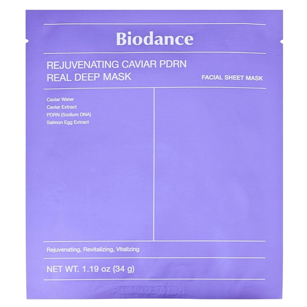 Mască Facială cu PDRN și Extract de Caviar pentru Regenerare Biodance Rejuvenating Caviar PDRN Real Deep Mask