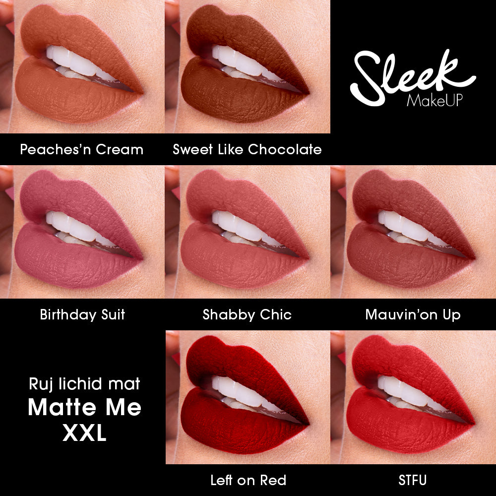Ruj lichid mat SLEEK MakeUP Matte Me XXL