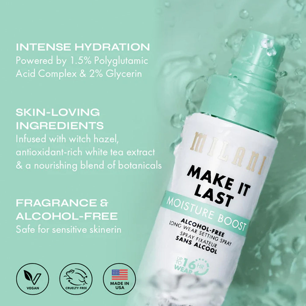 Spray Fixare Machiaj Hidratant fără Alcool Milani Make It Last Moisture Boost Setting Spray
