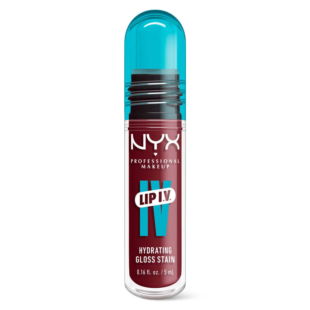 Lip gloss hidratant NYX Professional Makeup Lip IV Hydrating Gloss Stain Drippin`In Rose