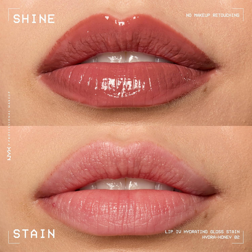 Lip gloss hidratant NYX Professional Makeup Lip IV Hydrating Gloss Stain Hydra Honey