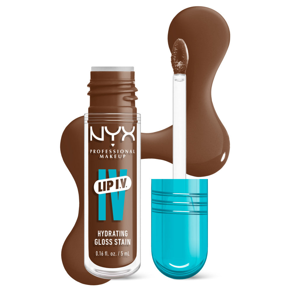 Lip gloss NYX Professional Makeup Lip IV Hydrating Gloss Stain Splash N` Spice