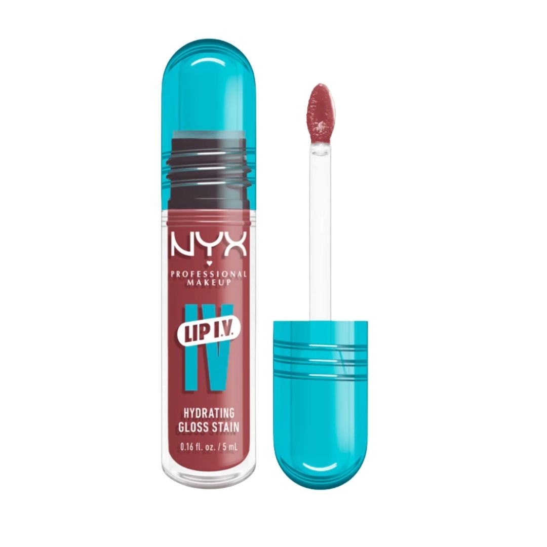 Lip gloss hidratant NYX Professional Makeup Lip IV Hydrating Gloss Stain Petal Pourin`