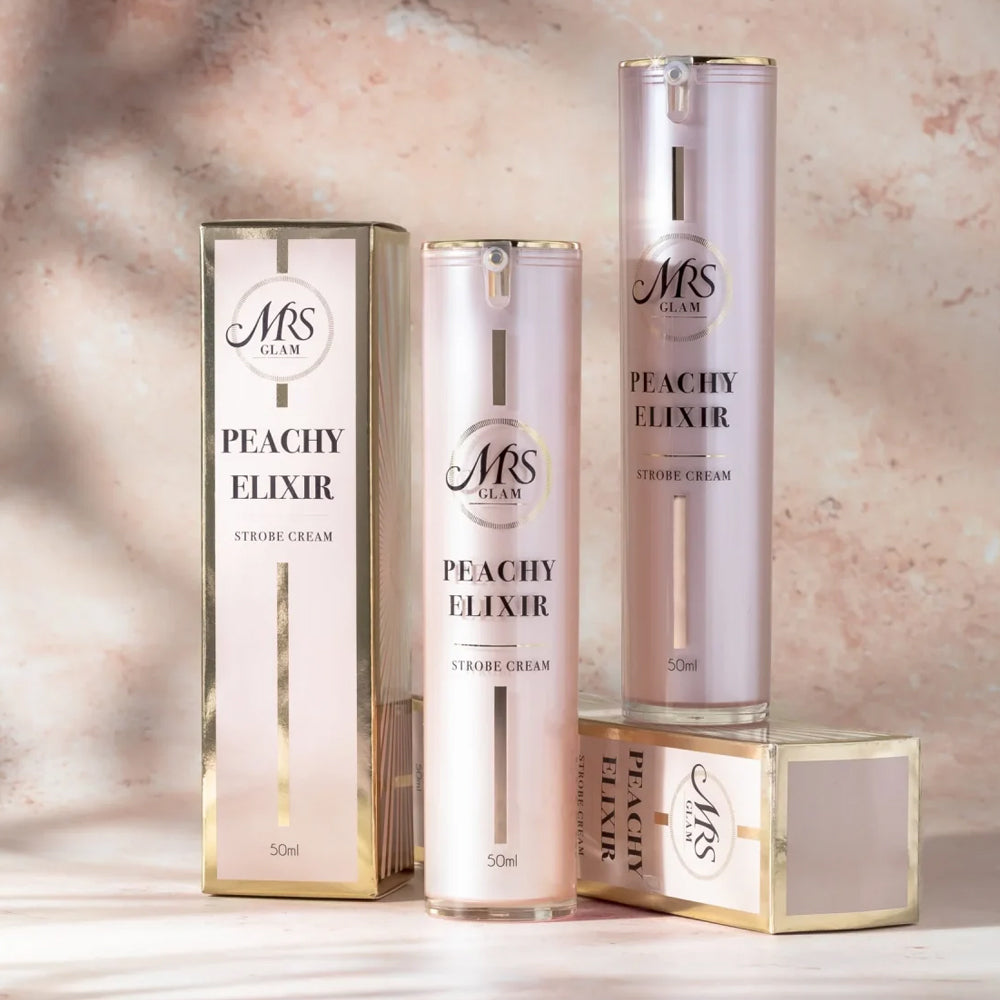 Iluminator Lichid BPerfect MRS Glam Peach Elixir Strobe Cream