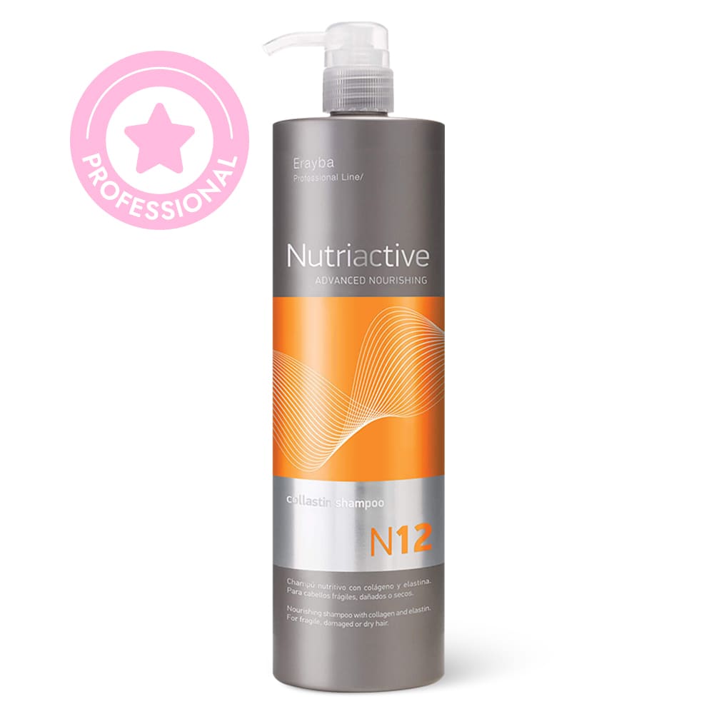 Șampon nutritiv pentru păr cu elastină și colagen Erayba N12 Collastin Shampoo 1000 ml
