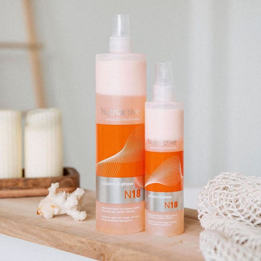 Balsam reparator și nutritiv pentru păr cu elastină și colagen Erayba N18 Collastin 2 Phase Conditioner 500 ml