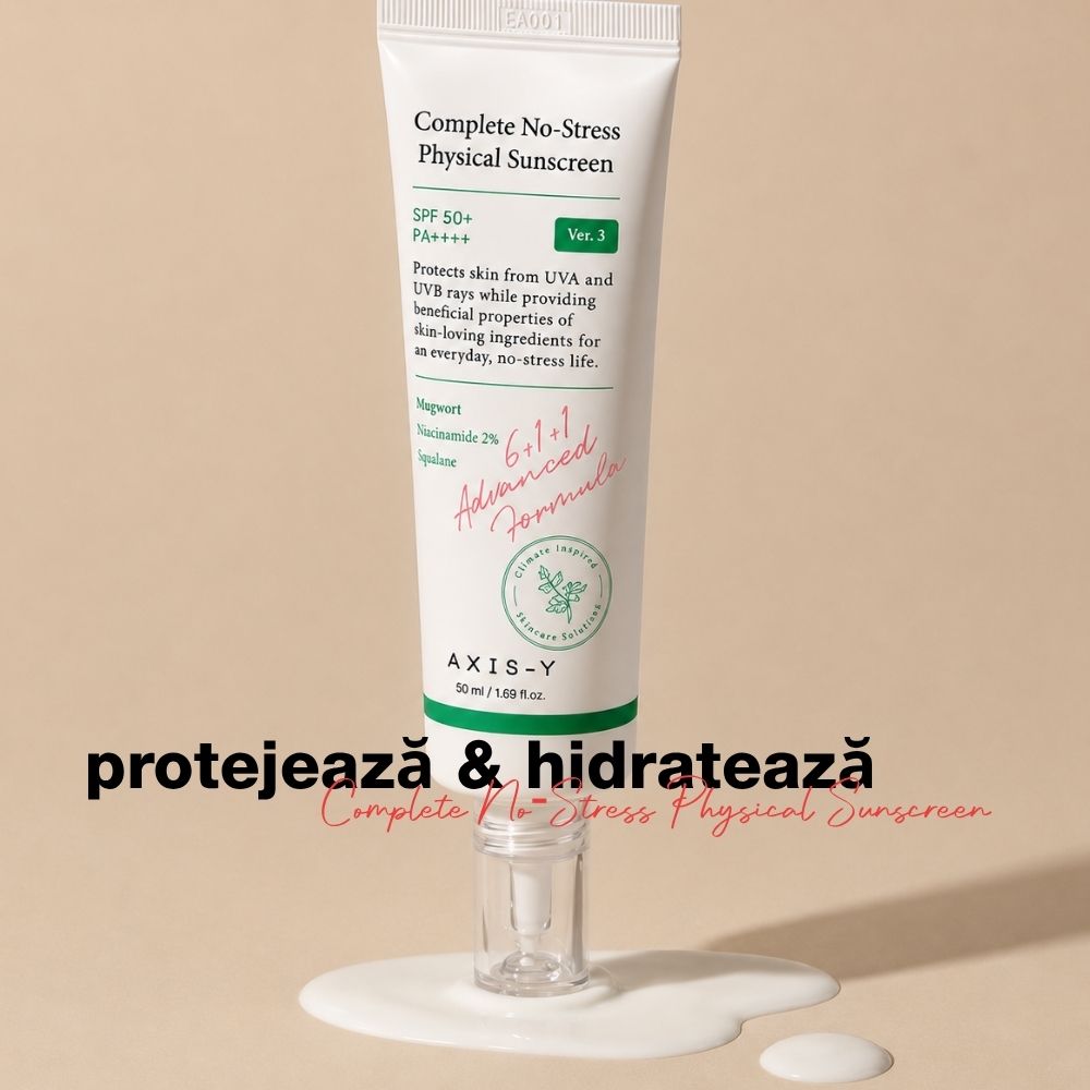 Cremă pentru față cu protecție solară AXIS-Y Complete No-Stress Physical Sunscreen