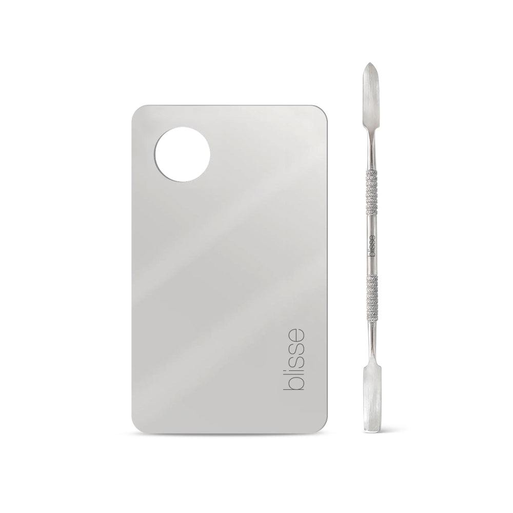 Paleta de Mixaj si Spatula Dubla pentru Produse Cosmetice Blisse