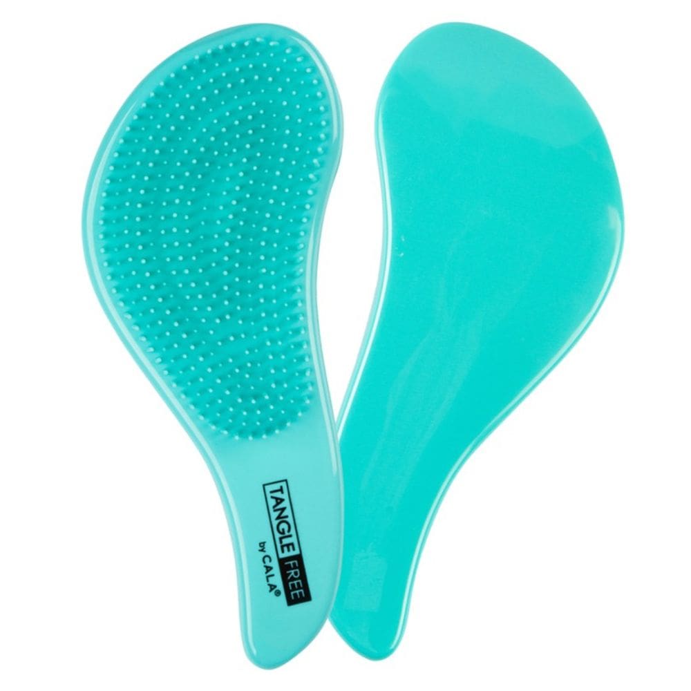 Perie pentru Descalcirea Parului Uscat & Umed CALA Tangle Free Hair Brush - Teal Blue