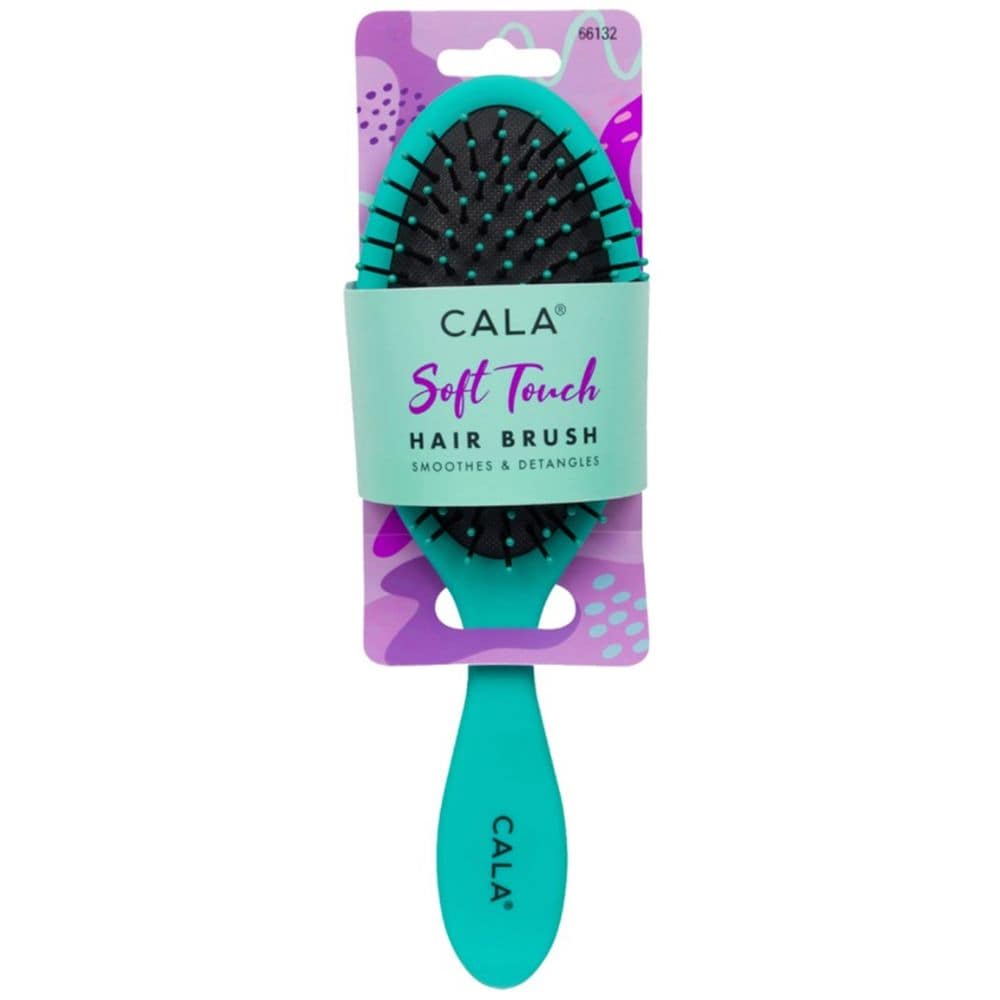 Perie pentru Par Umed & Uscat CALA Soft Touch Oval Hair Brush - Mint