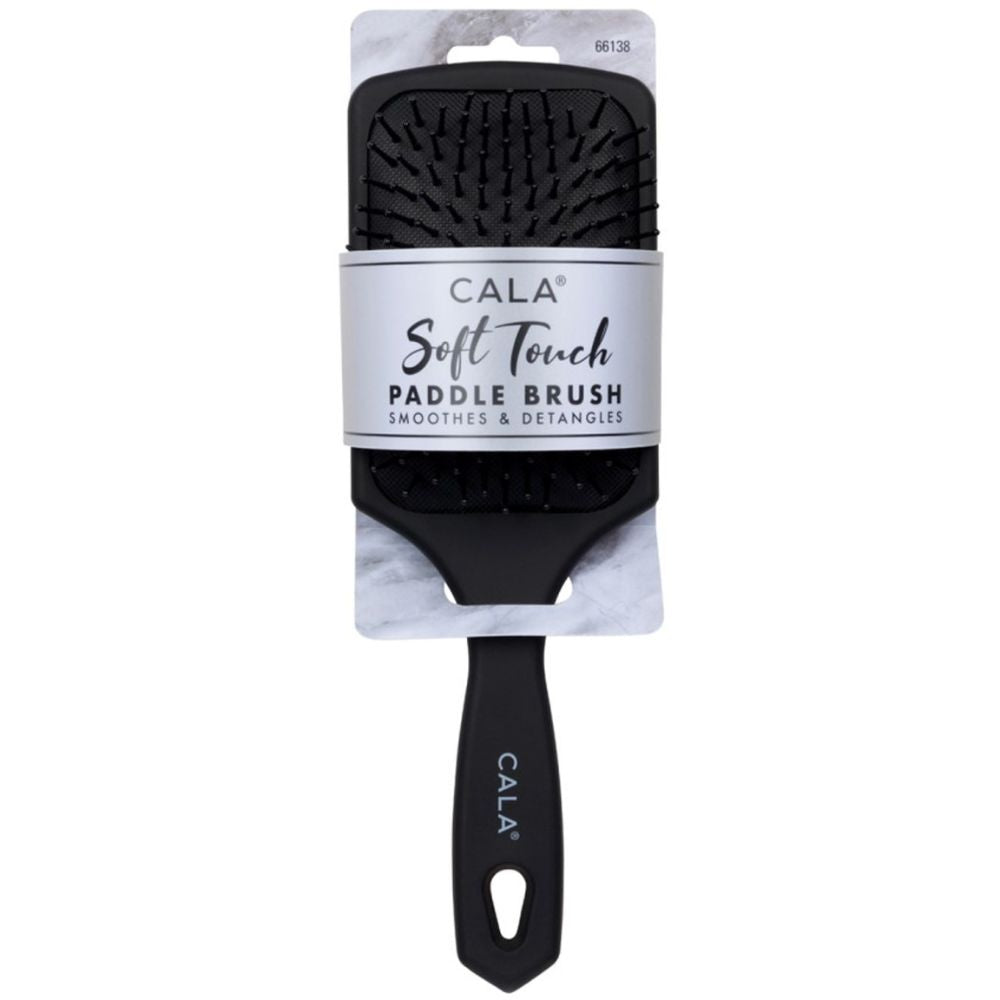 Perie pentru Par Umed & Uscat CALA Soft Touch Paddle Brush - Black