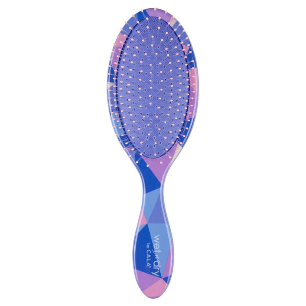 Perie pentru Parul Umed & Uscat CALA Wet-n-Dry Hair Brush - Kaleidescope