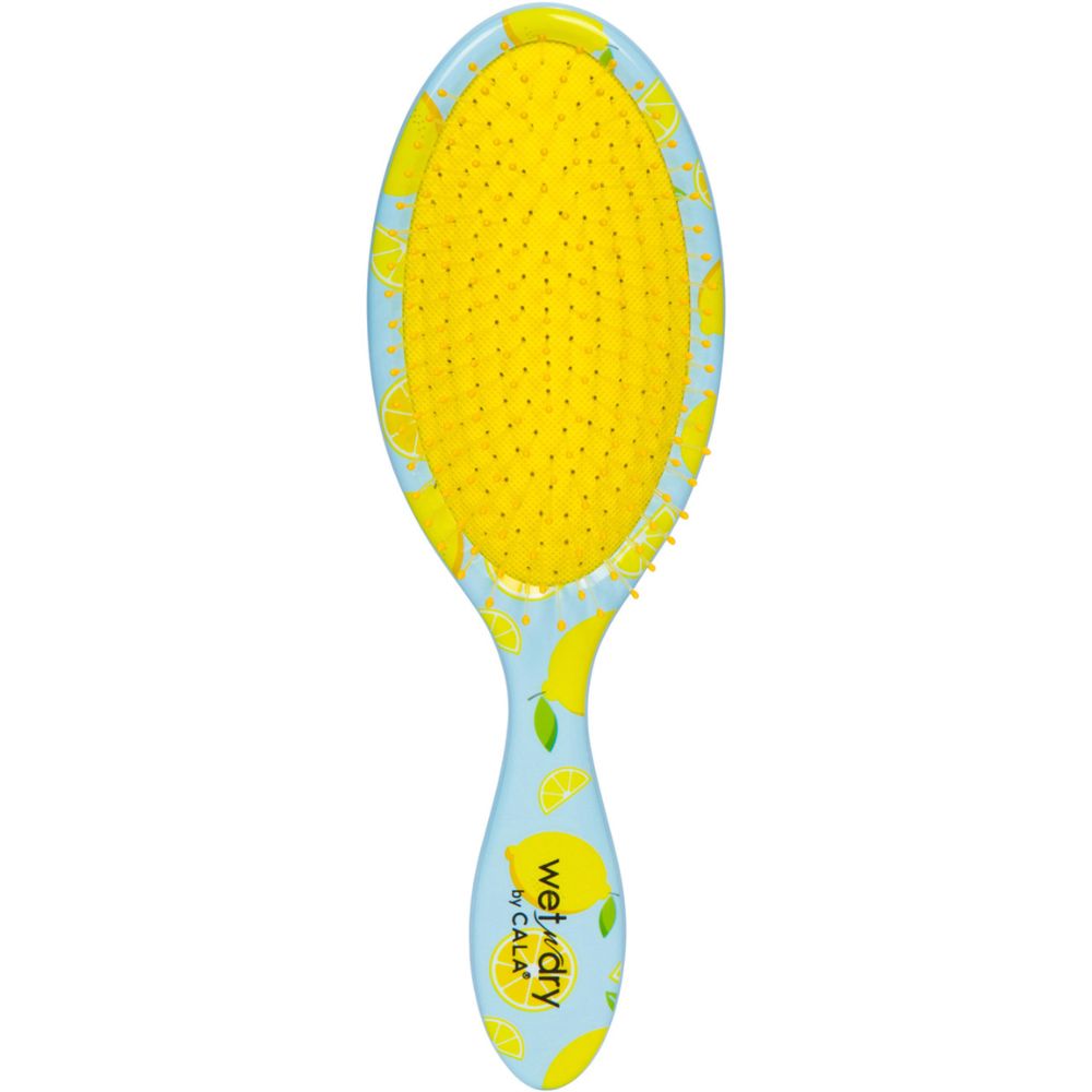 Perie pentru Parul Umed & Uscat CALA Wet-n-Dry Hair Brush - Lemon