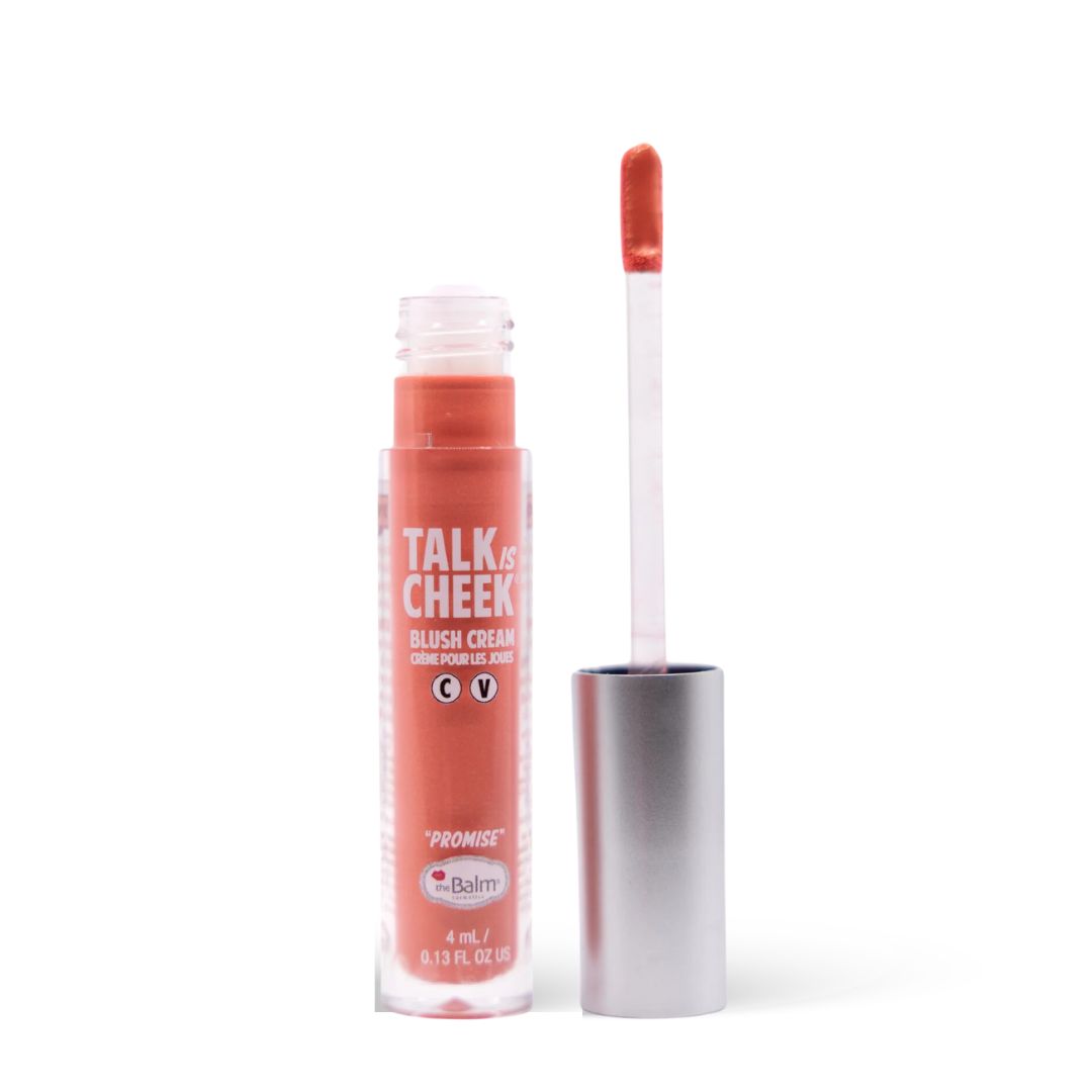 Fard lichid multifunctional theBalm Talk is Cheek Lip & Blush Cream Promise