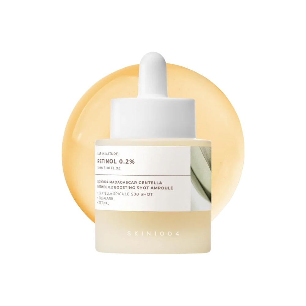 Ser cu retinol 0,2% pentru față SKIN1004 Madagascar Centella Retinol 0.2 Boosting Shot Ampoule