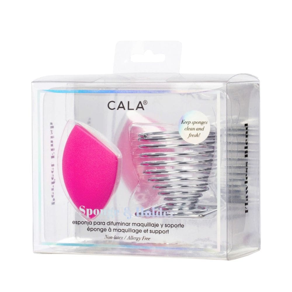 Set Buretel + Suport Cala Blending Sponge & Holder Pink