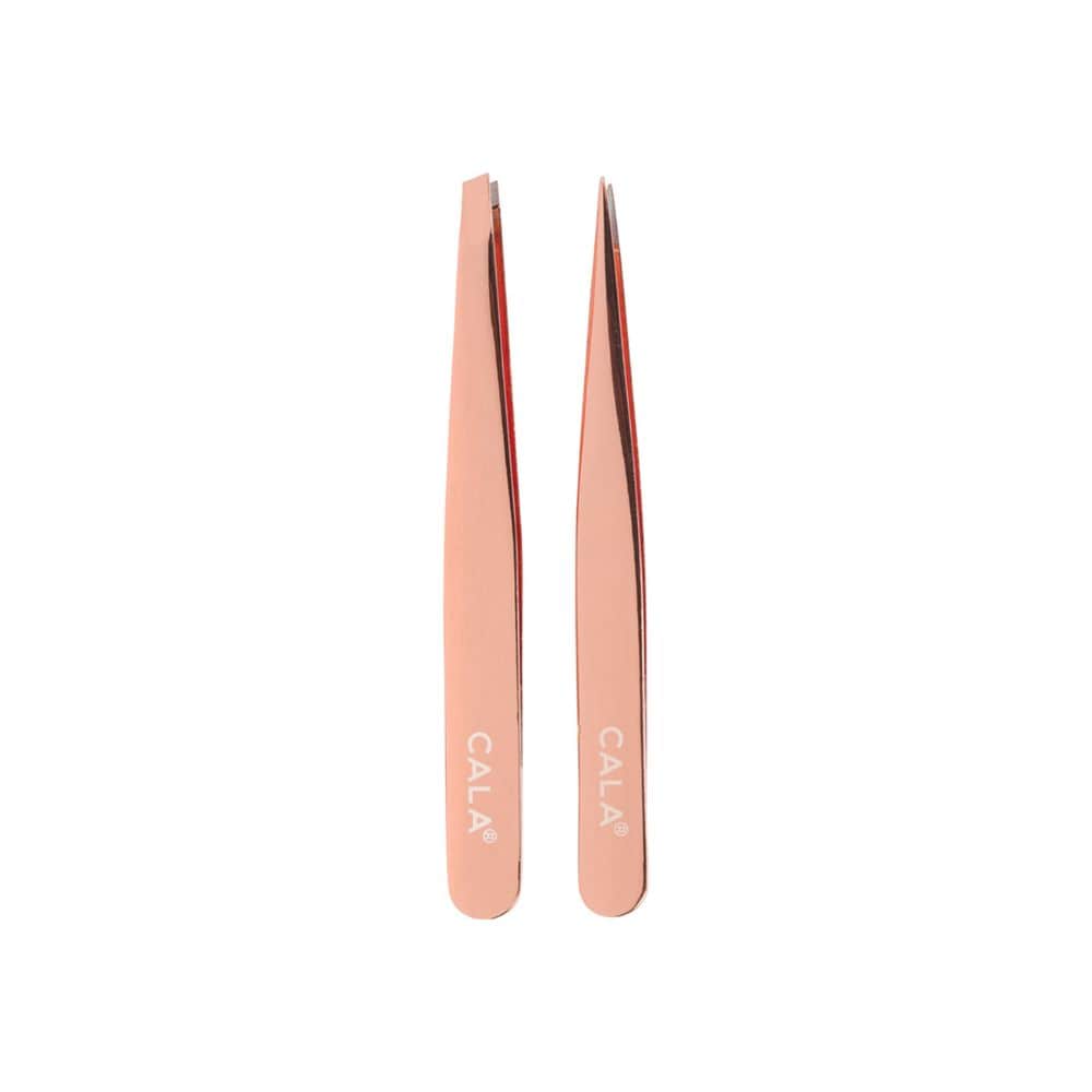 Set Pensete Cala Tweezer Duo Point & Slant - Rose Gold