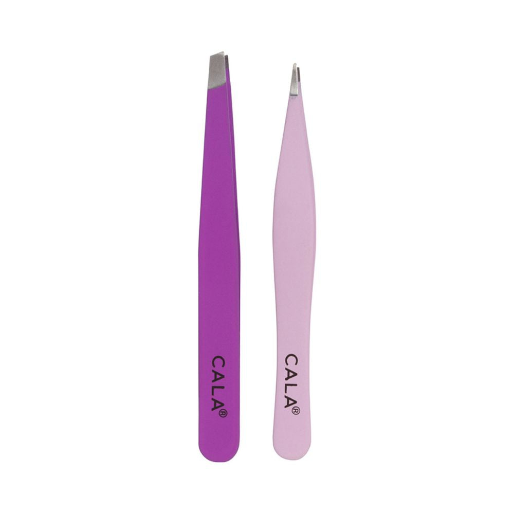 Set Pensete CALA Tweezer Duo Slant + Point - Orchid