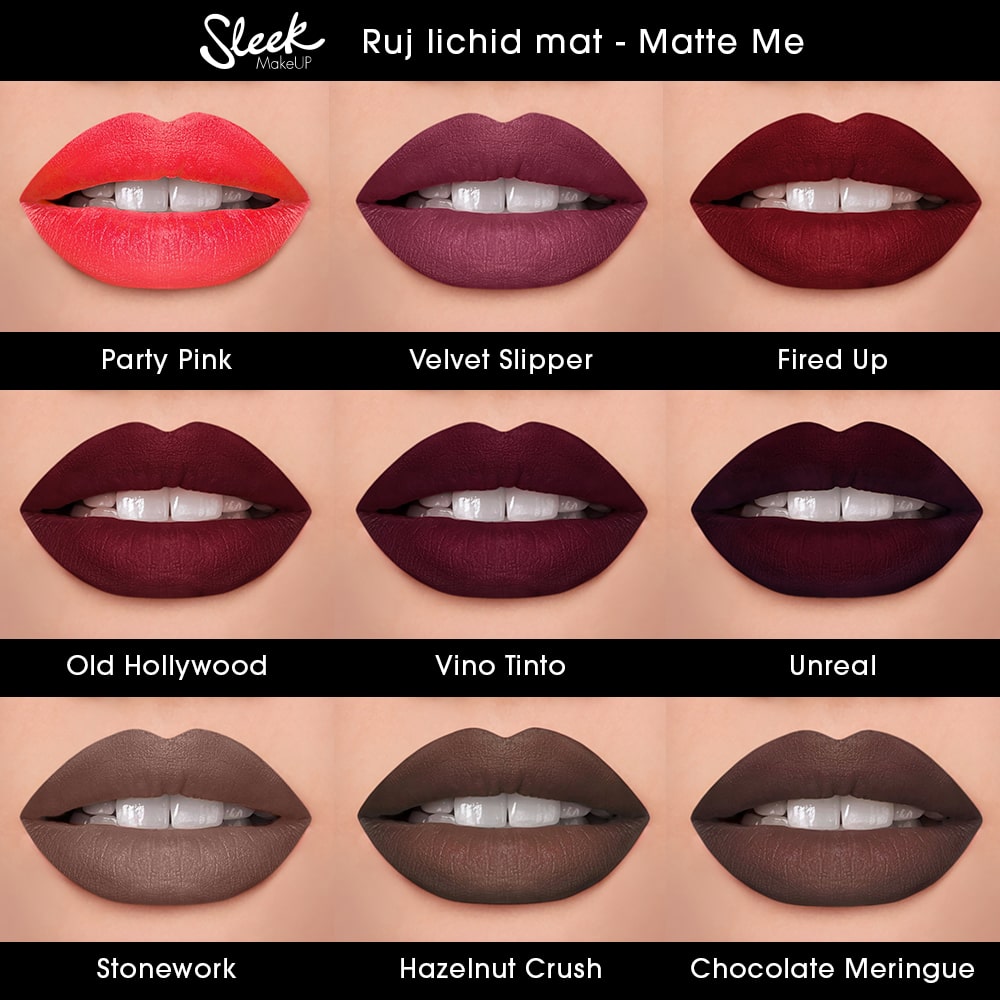 Ruj lichid mat Sleek MakeUP Matte Me