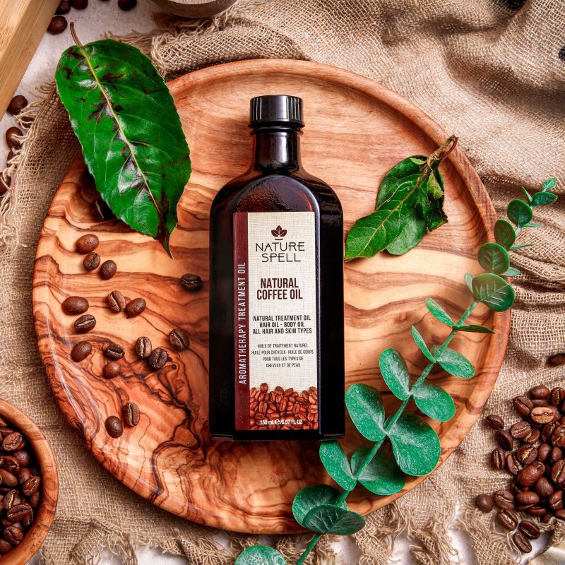 Ulei de Cafea pentru stimularea scalpului Nature Spell Coffee Oil for Hair and Skin
