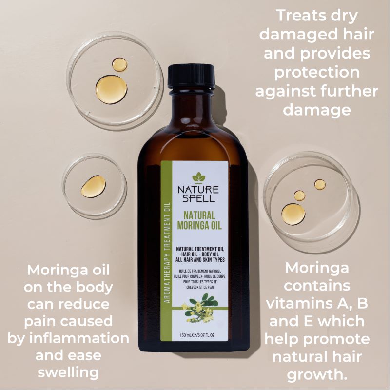 Ulei de Moringa pentru hidratarea părului Nature Spell Moringa Oil for Hair and Skin