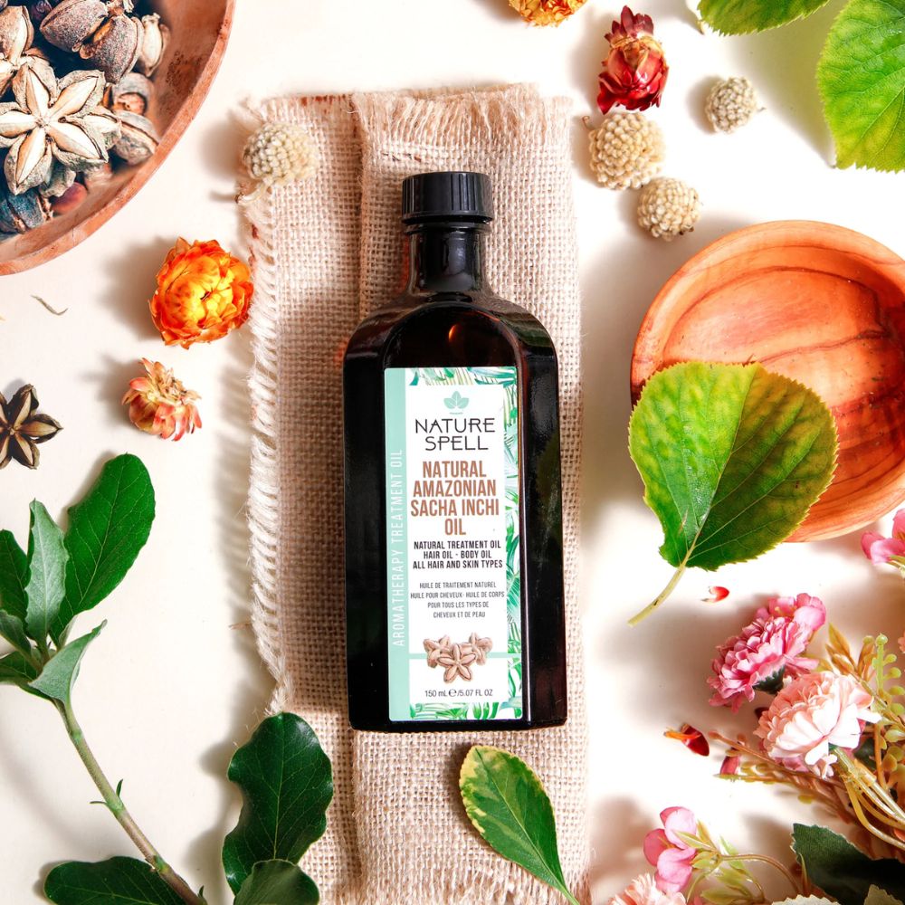 Ulei reparator pentru păr uscat și deteriorat Nature Spell Natural Amazonian Sacha Inchi Oil