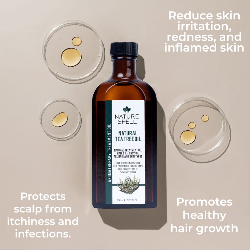 Ulei de Arbore de Ceai pentru purificarea scalpului Nature Spell Tea Tree Oil for Hair and Skin