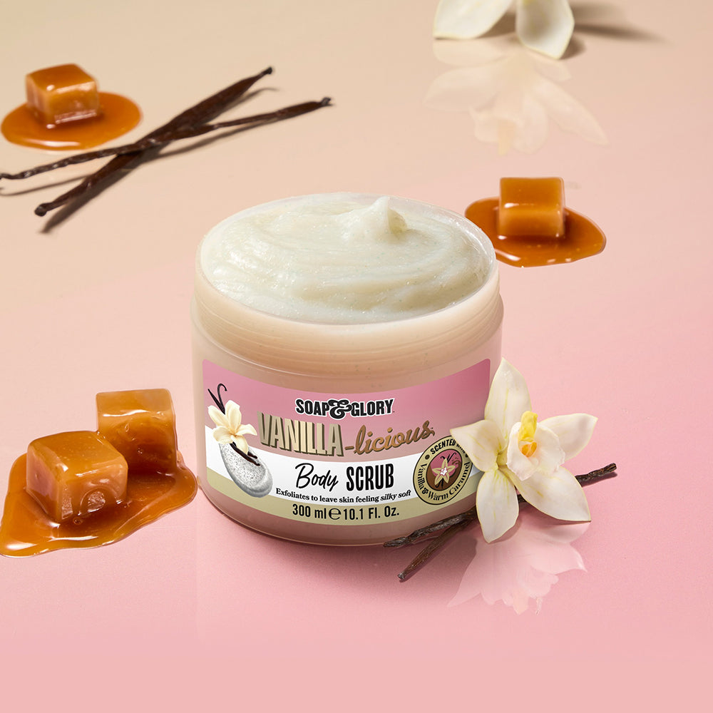 Exfoliant de corp cu aroma de vanilie Soap & Glory VANILLA-licious