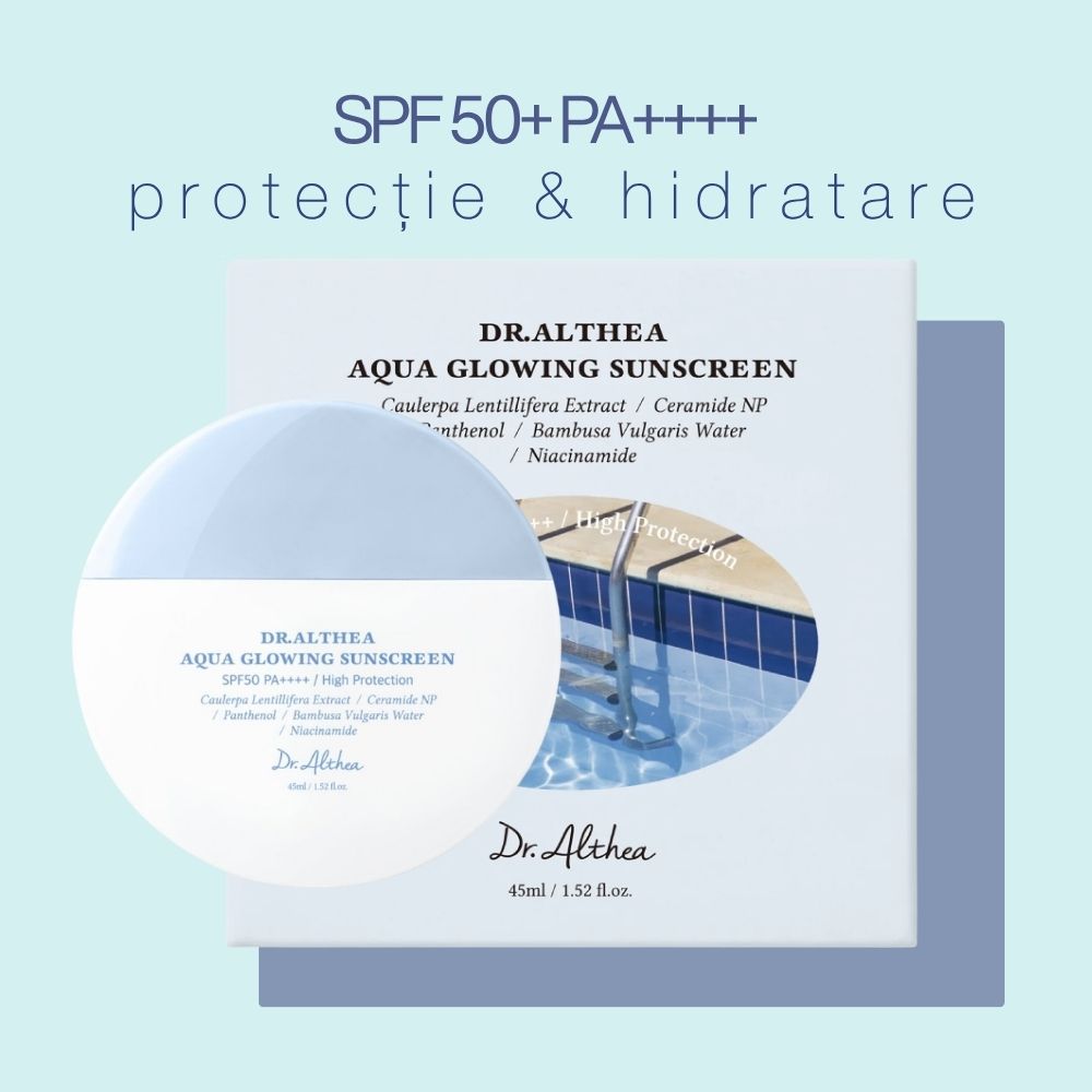 Cremă cu protecție solară hidratantă și iluminatoare Dr. Althea Aqua Glowing Sunscreen
